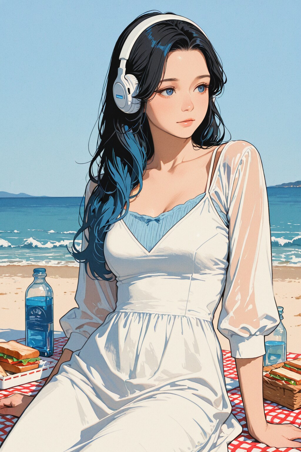 海にてピクニック