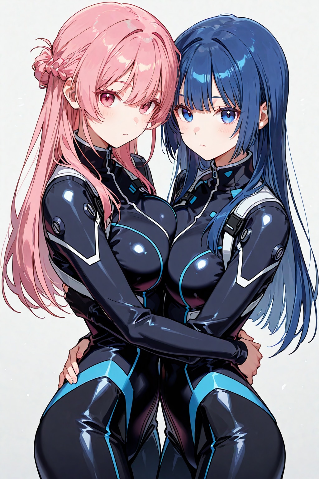 ピチスーを着て抱き合う | の人気AIイラスト・グラビア