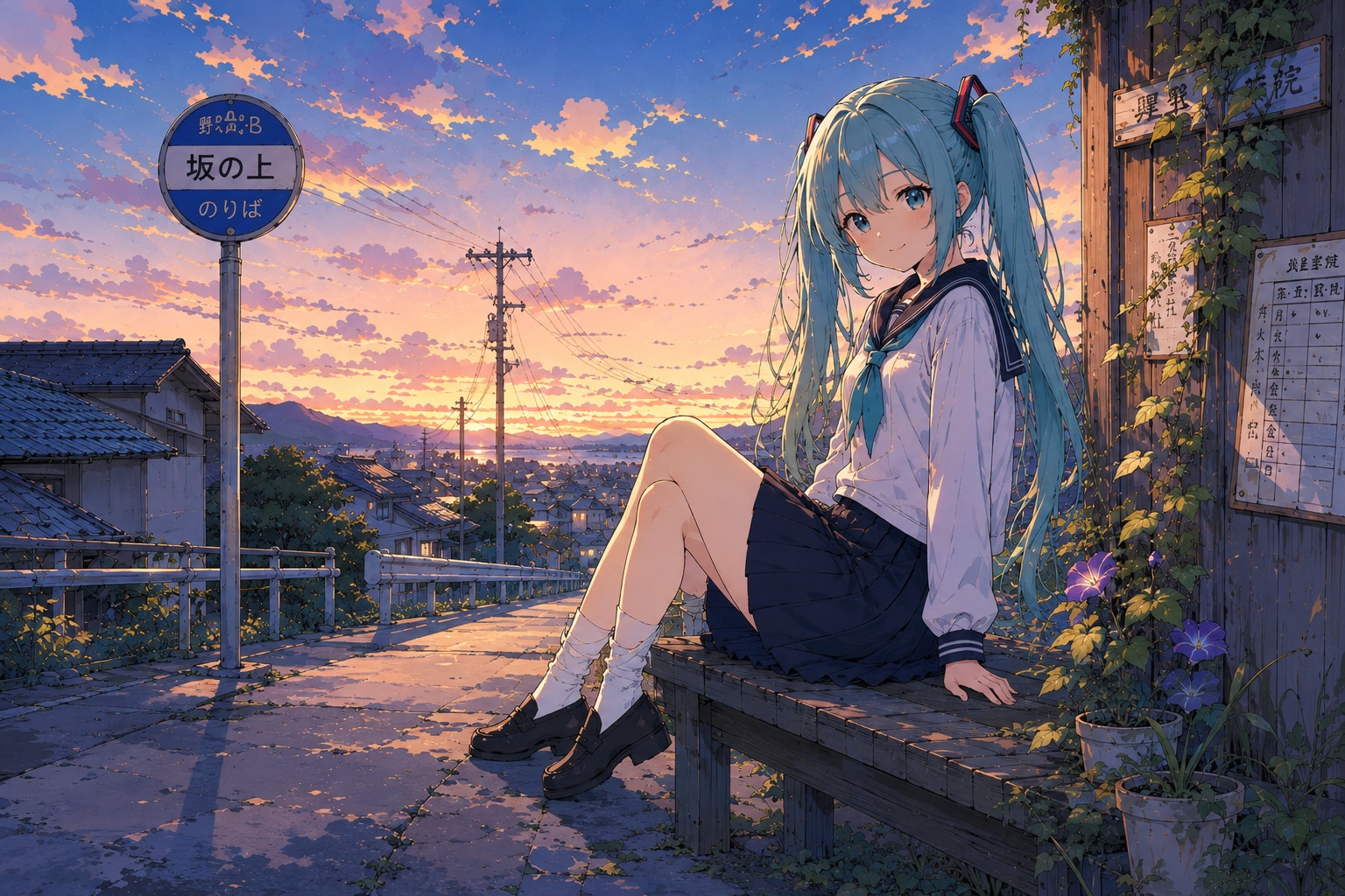 バス通学 | の人気AIイラスト・グラビア