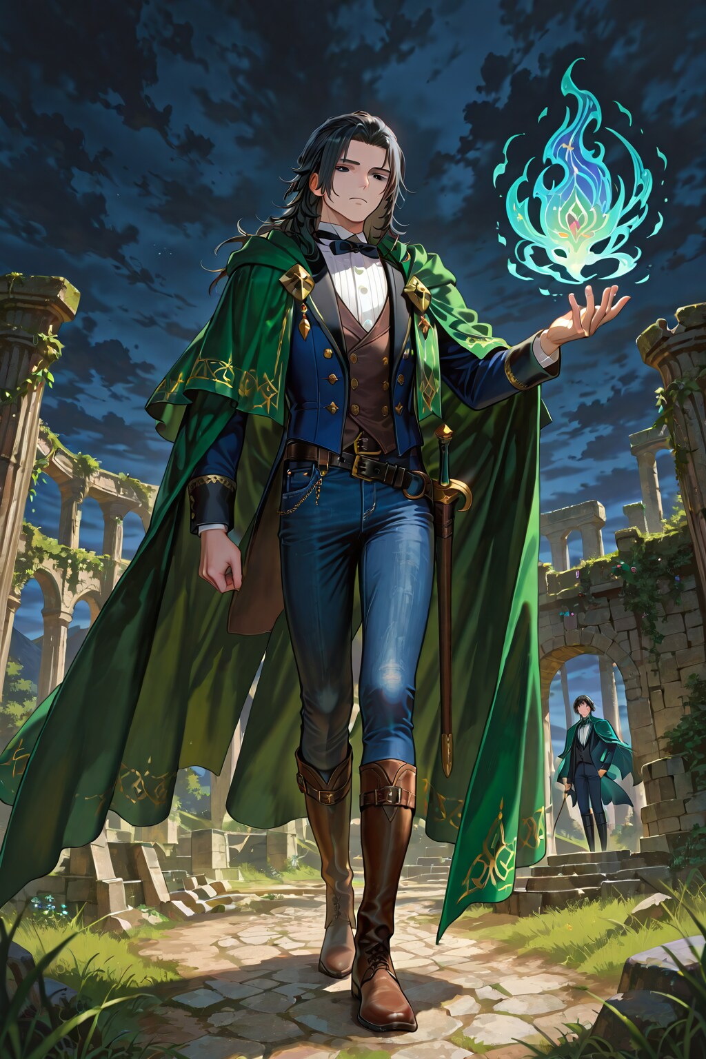 青年男性学者26.8.1 | の人気AIイラスト・グラビア