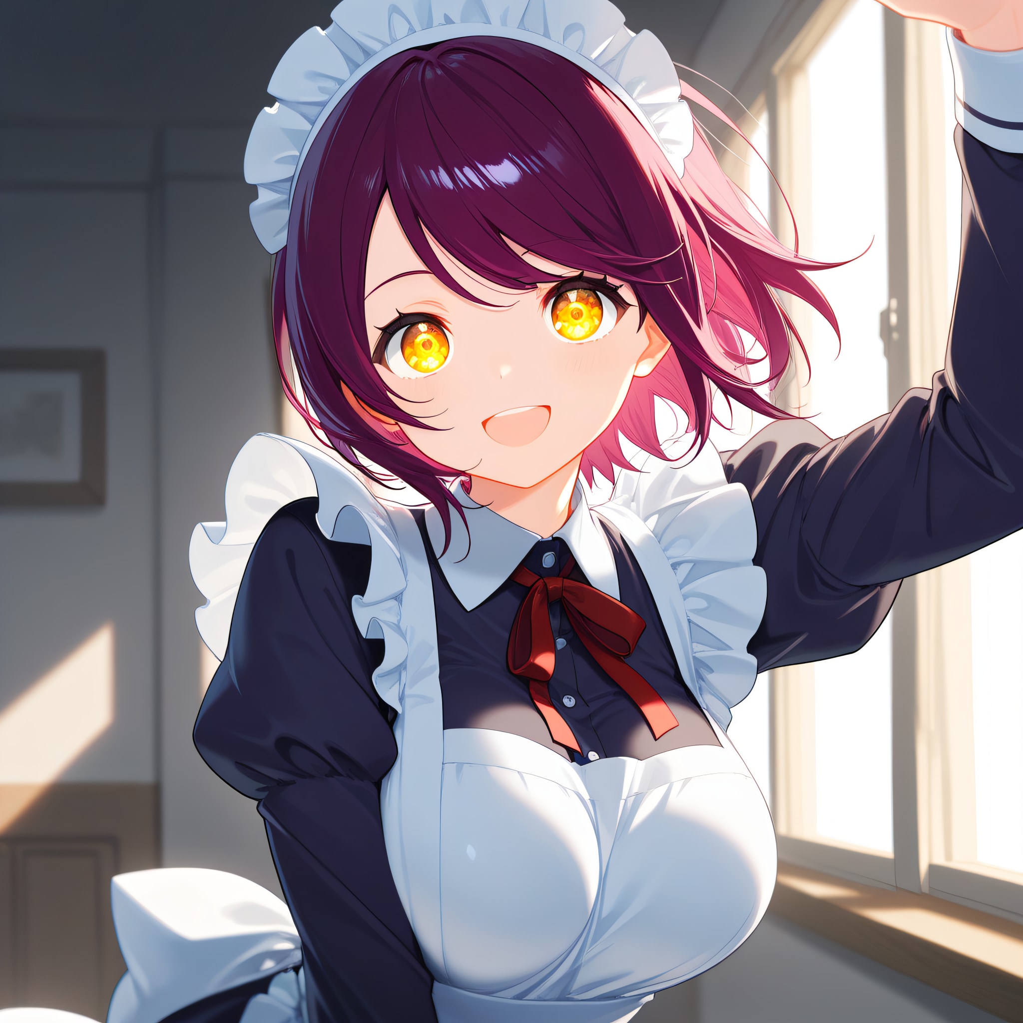 おはようございます（挨拶メイドの芽衣ちゃん） | の人気AIイラスト・グラビア