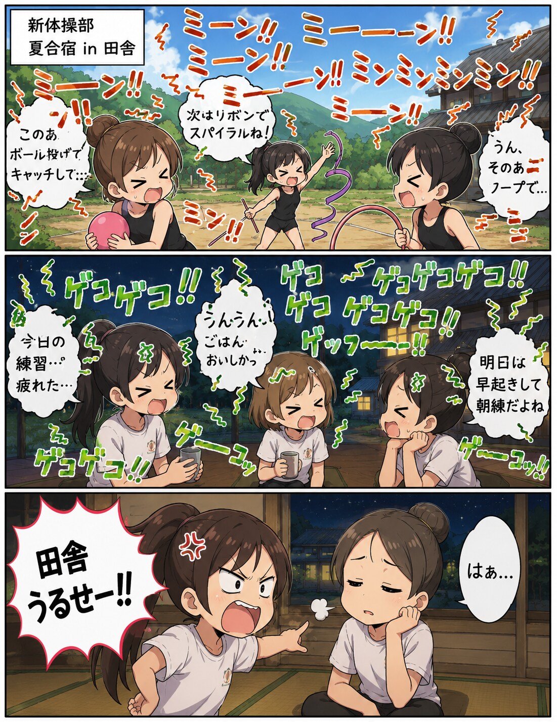 田舎の洗礼