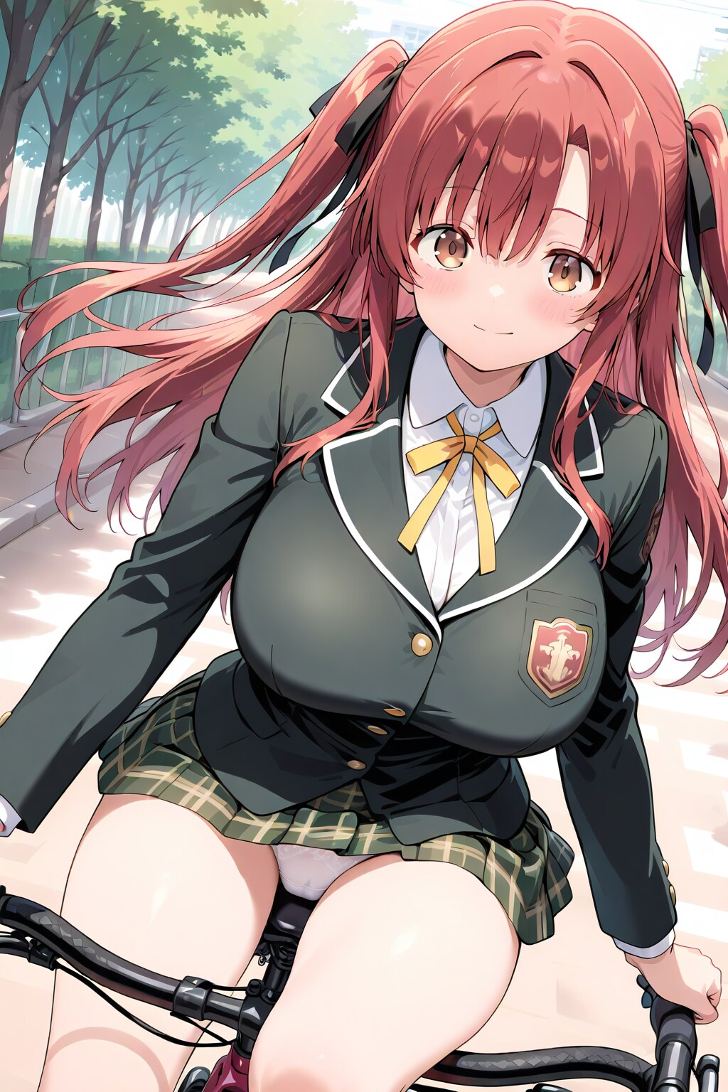 自転車に乗る 千尋ちゃん