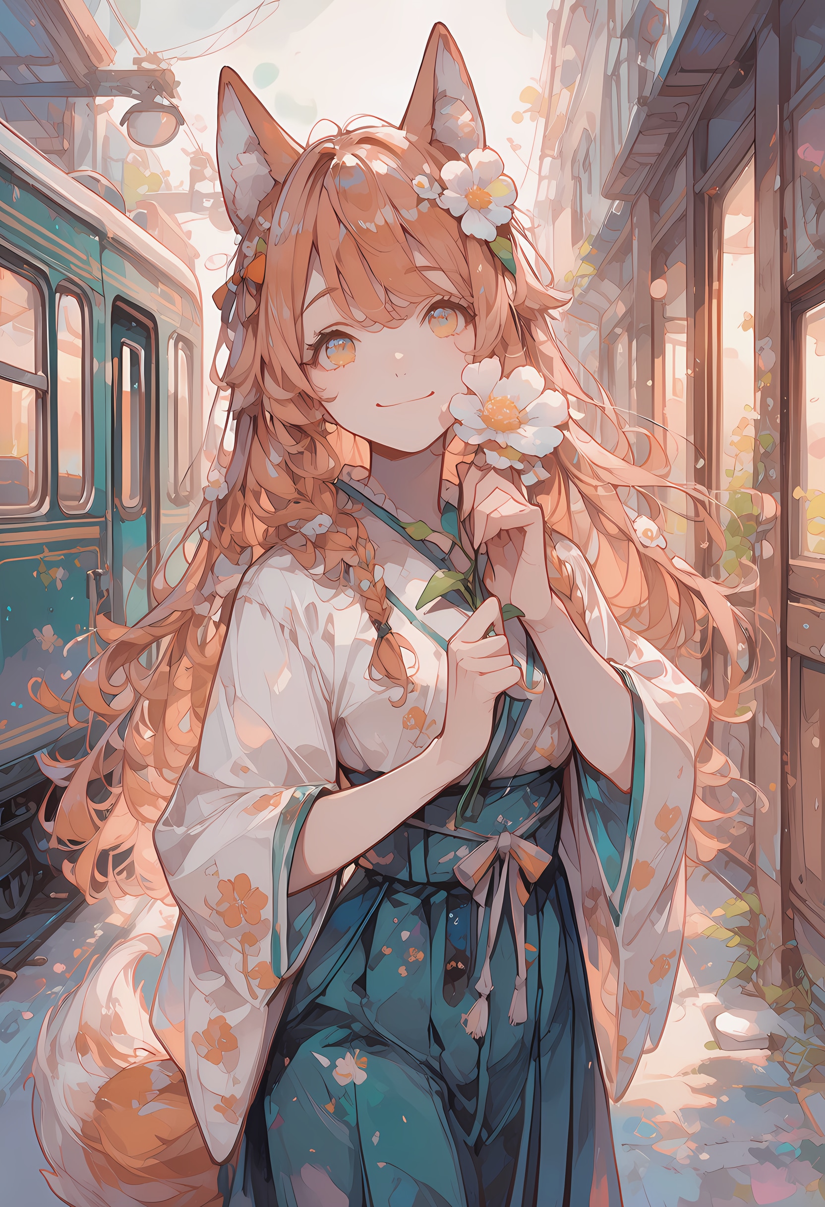 けもみみ浪漫娘 | の人気AIイラスト・グラビア