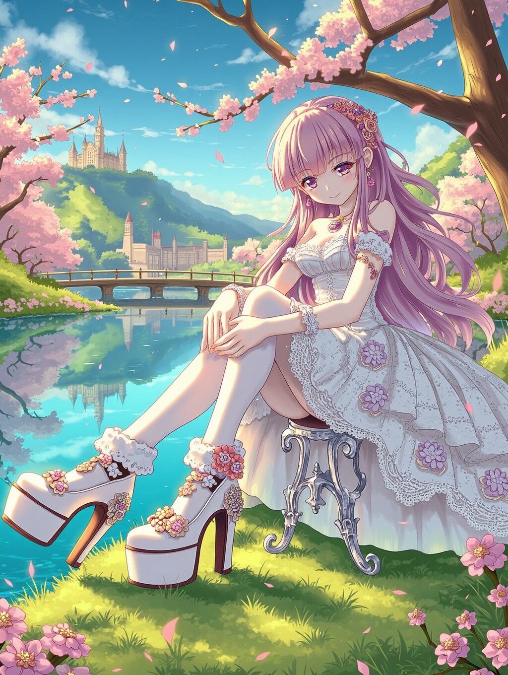 川沿い | の人気AIイラスト・グラビア