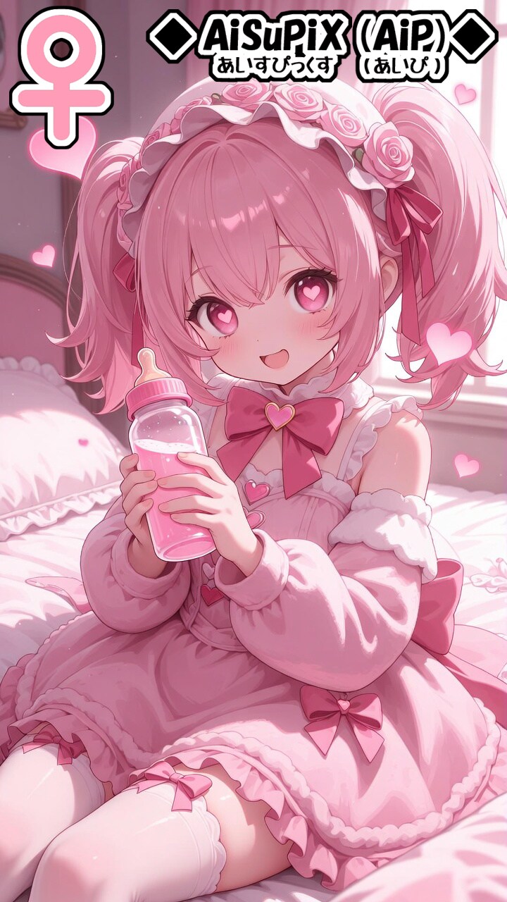 💙AiSuPix／可愛いぴんく髪ロリータちゃん💙