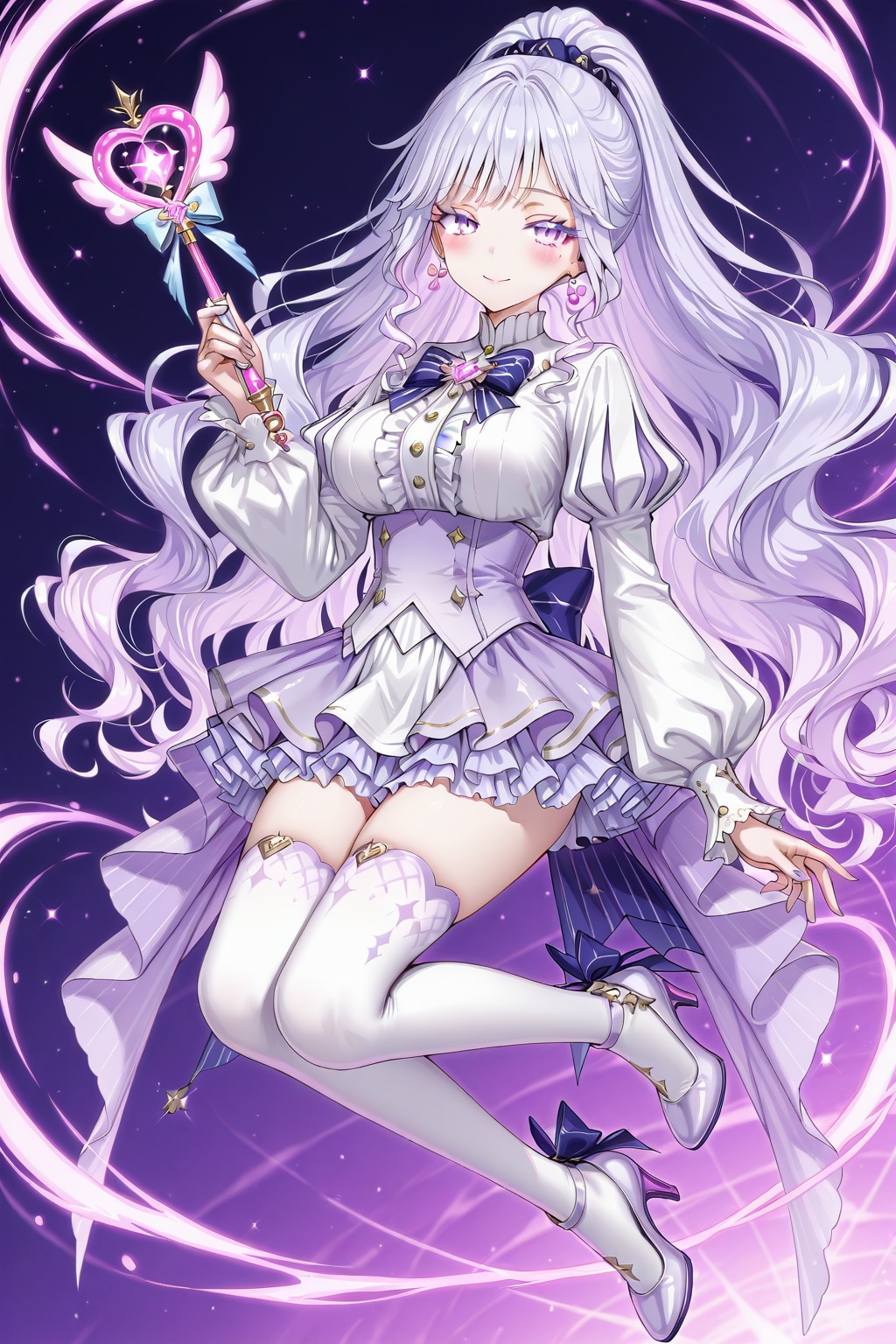 薄紫の魔法少女