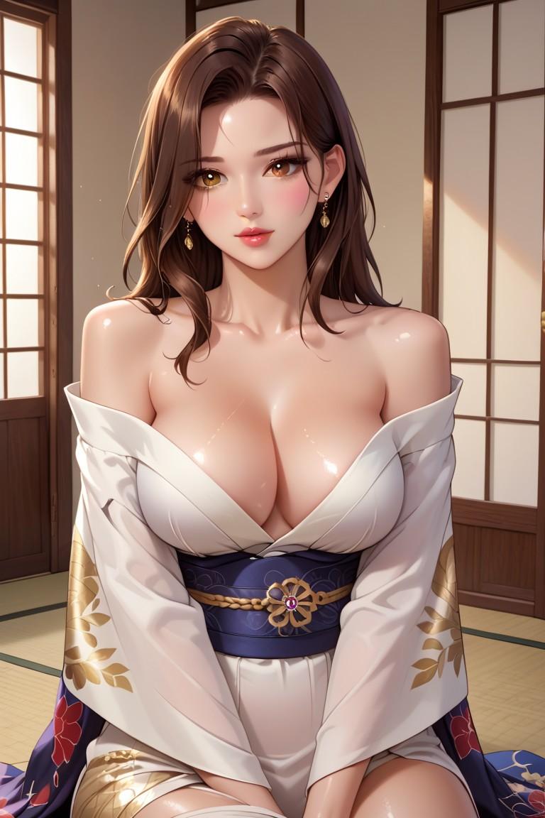 セクシーな若女将の接待