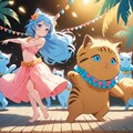 猫とフラダンス 2枚目