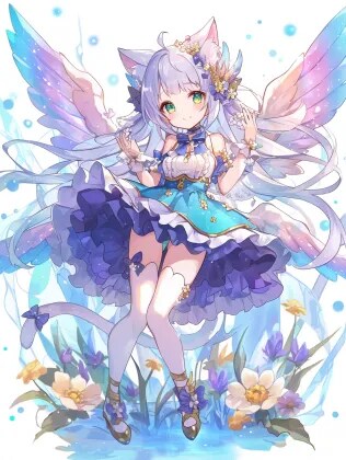カラフルな翼