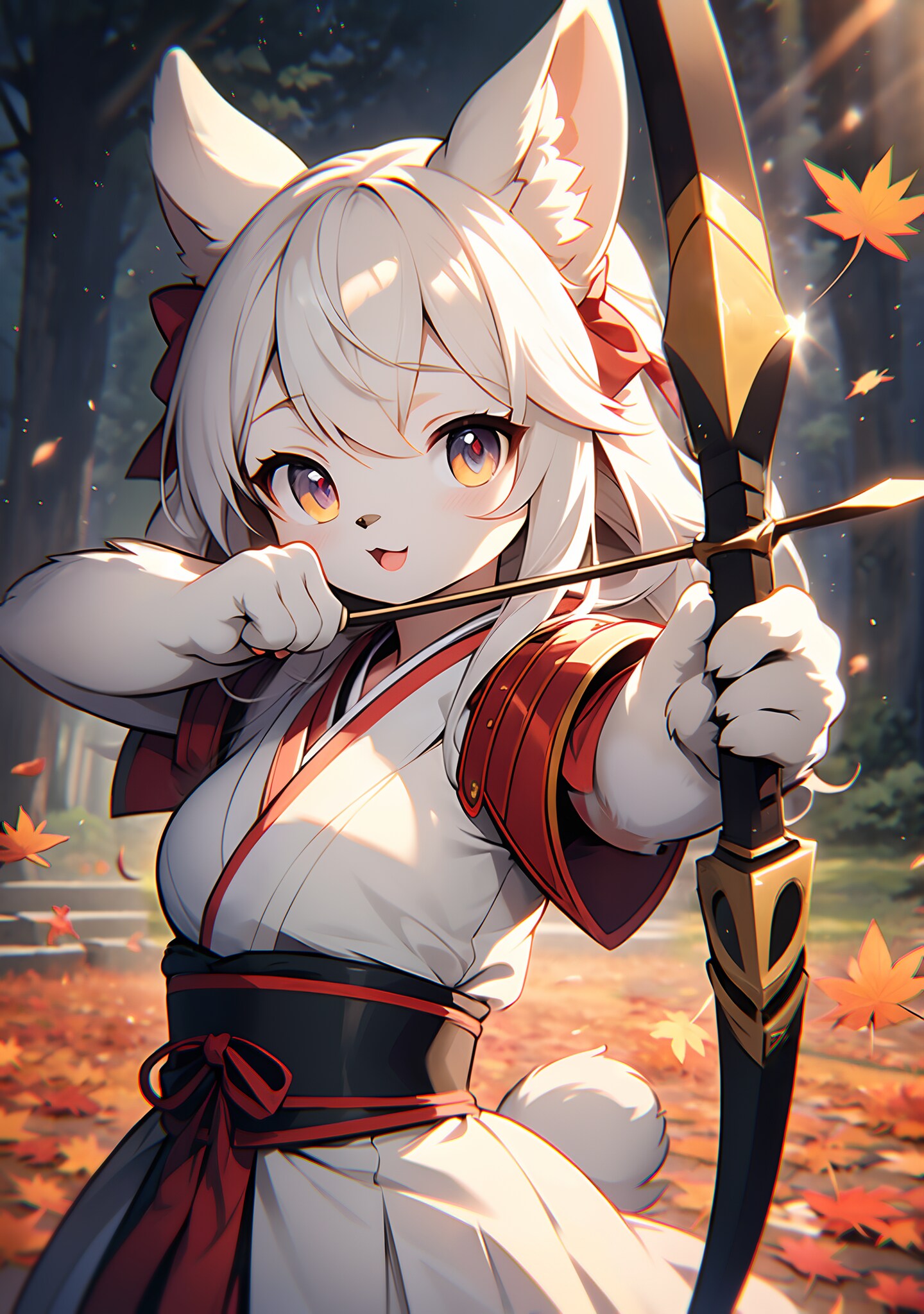 紅を裂く白銀