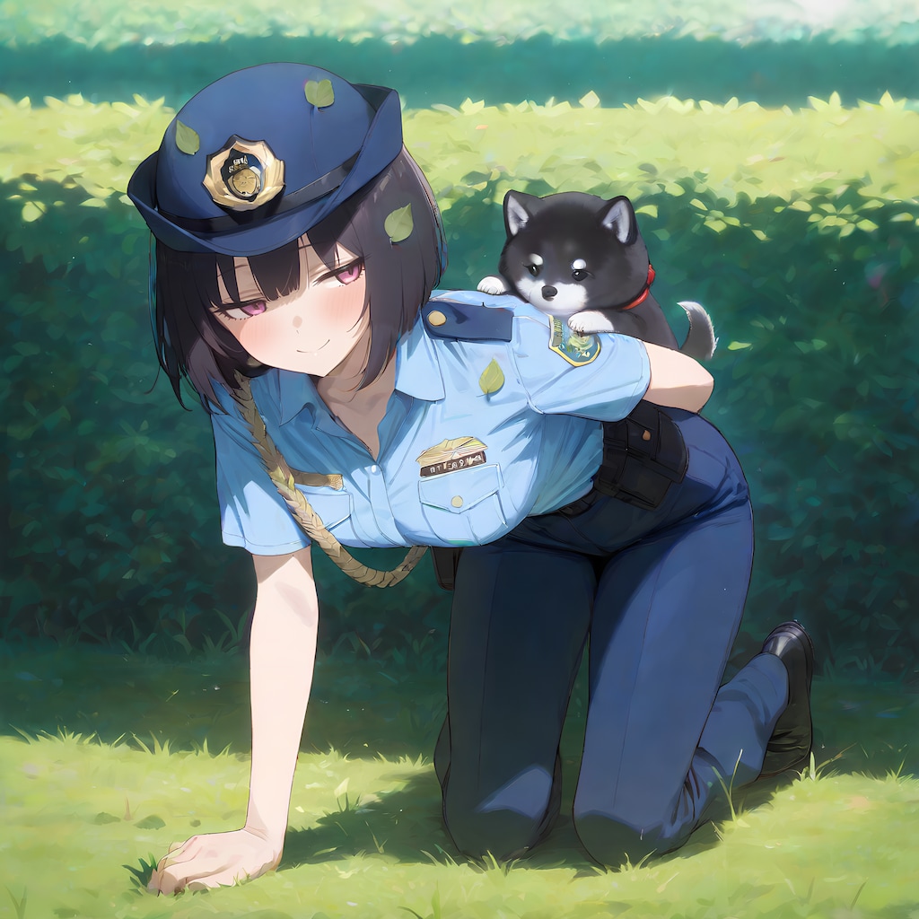 婦警さんと迷い犬