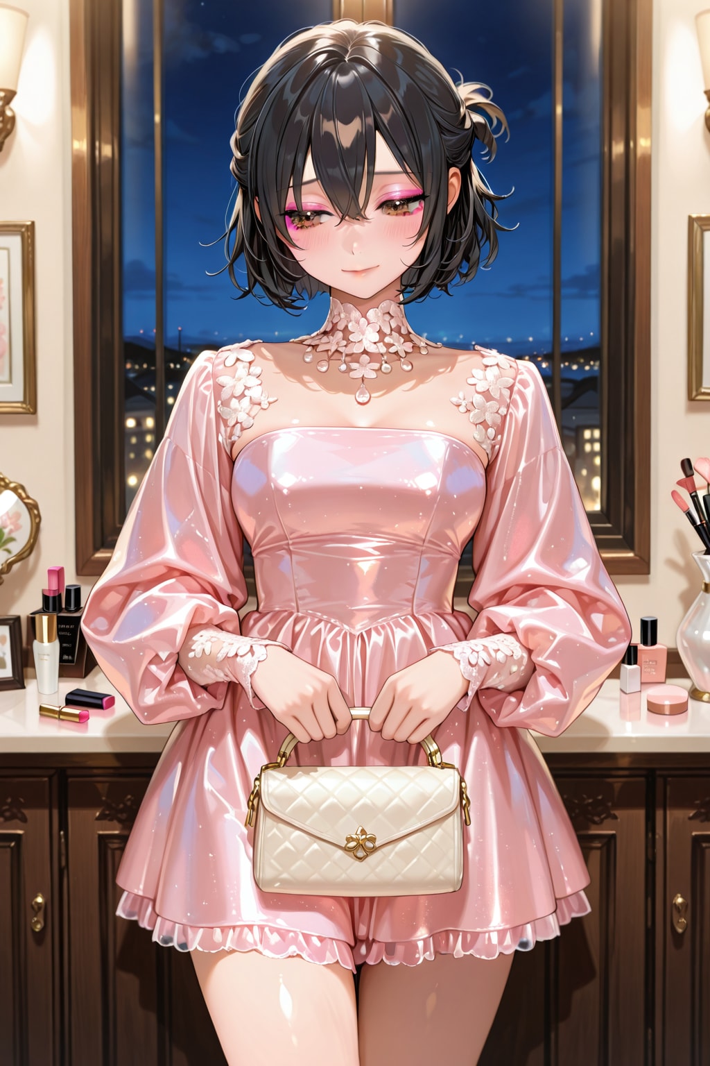 みっちゃん　お化粧→お色直し