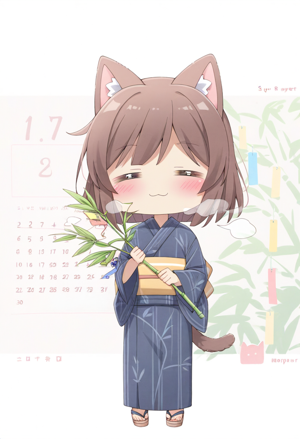 猫耳ちゃん、カレンダー風