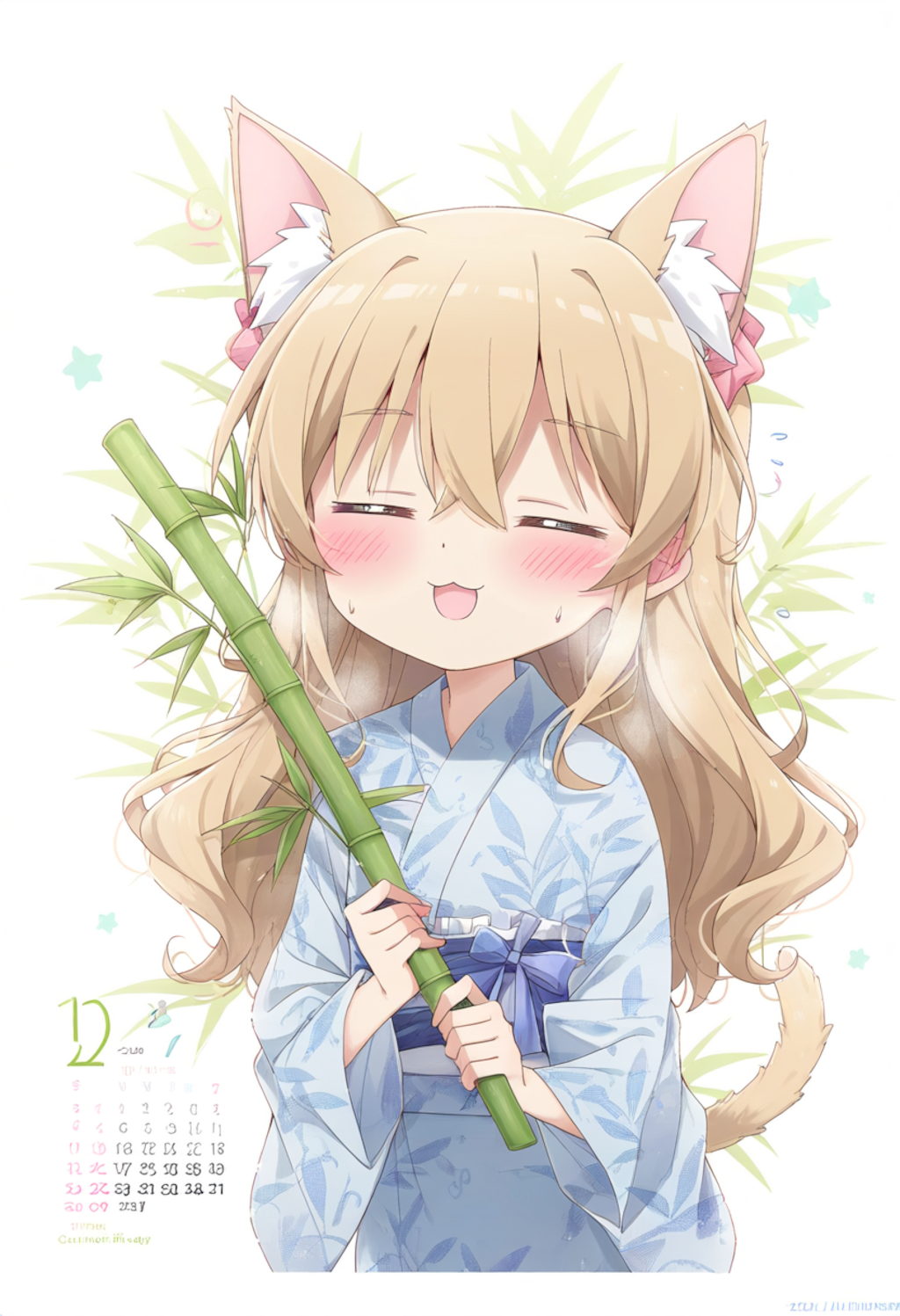 猫耳ちゃん、カレンダー風