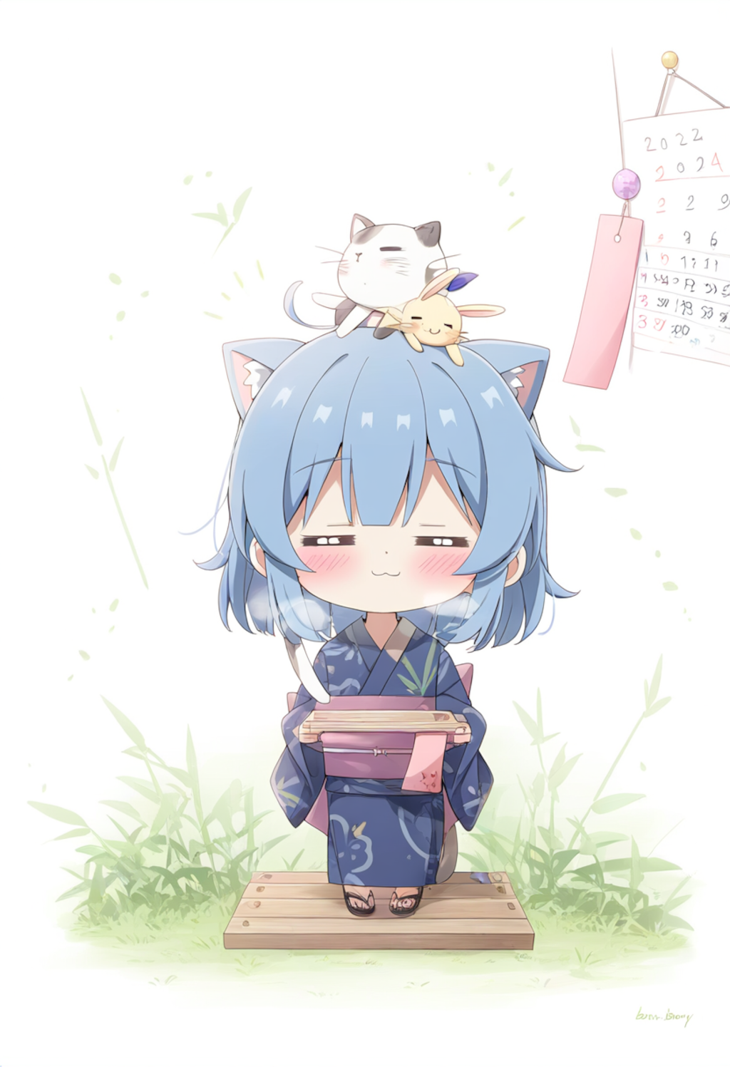 猫耳ちゃん、カレンダー風