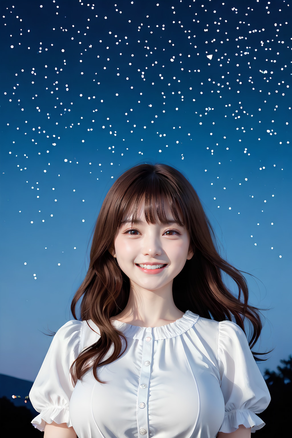 Ciel étoilé, Sourire radieux