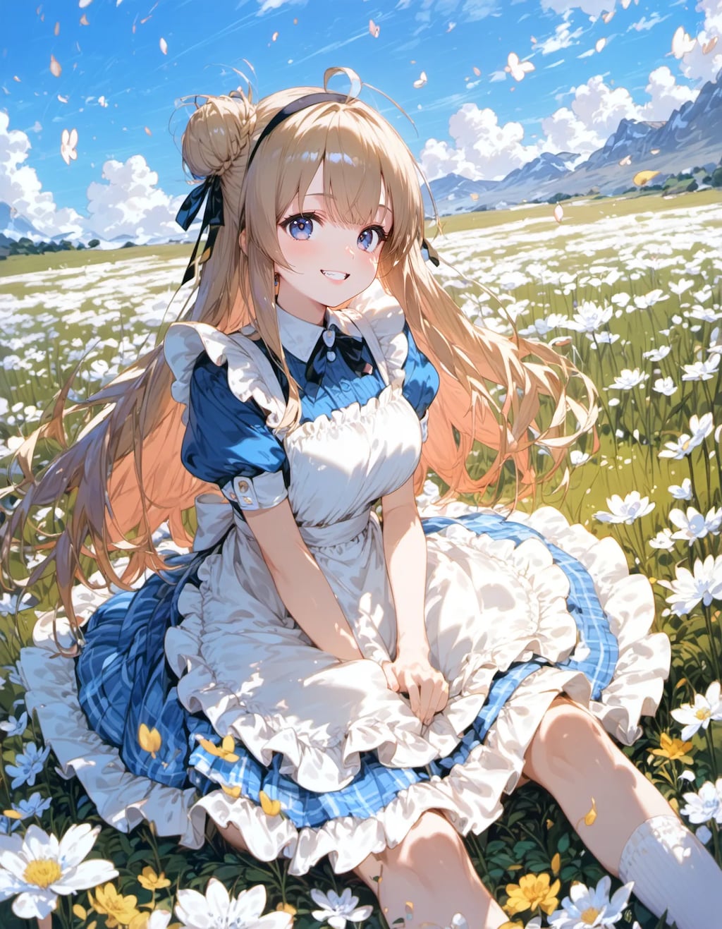 Alpine Maiden’s Radiant Smile