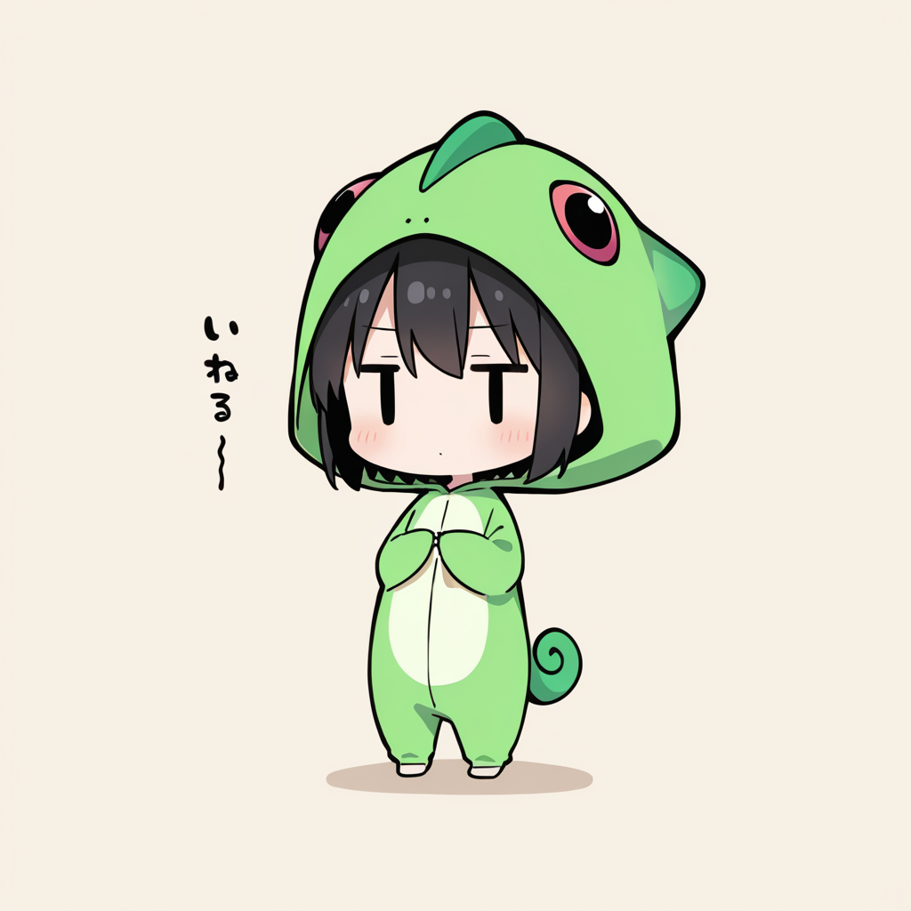 着ぐるみ着せ替え（カメレオン）