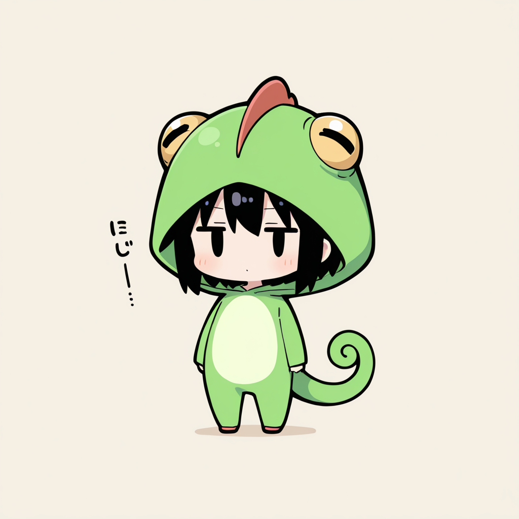 着ぐるみ着せ替え（カメレオン）