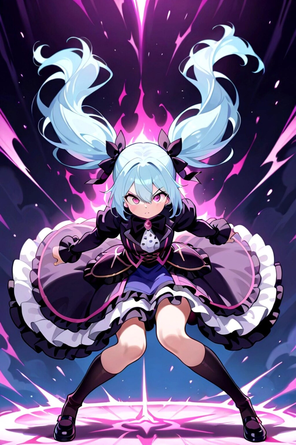 ゴスロリの青髪ちゃん