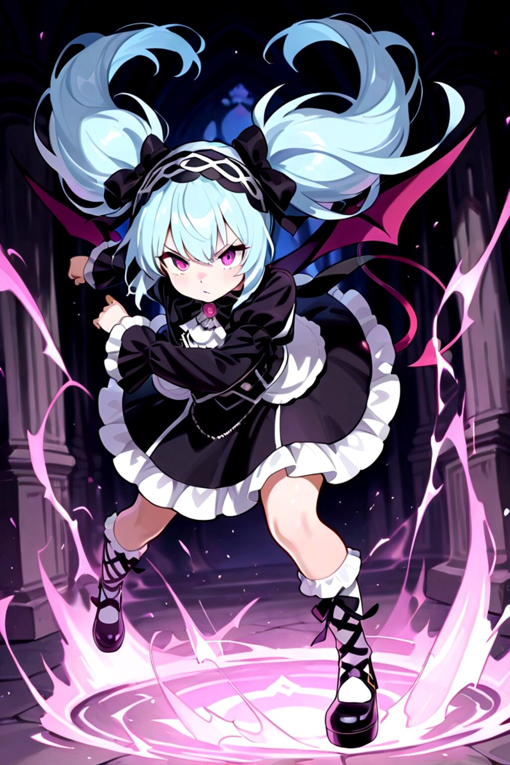 ゴスロリの青髪ちゃん