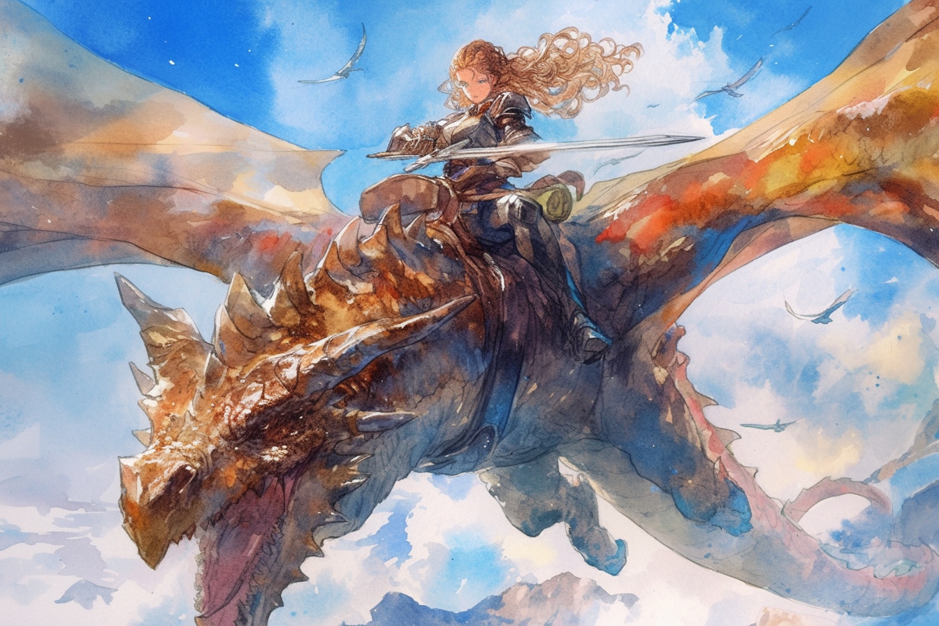 ドラゴンと少女（竜騎士）125 | の人気AIイラスト・グラビア