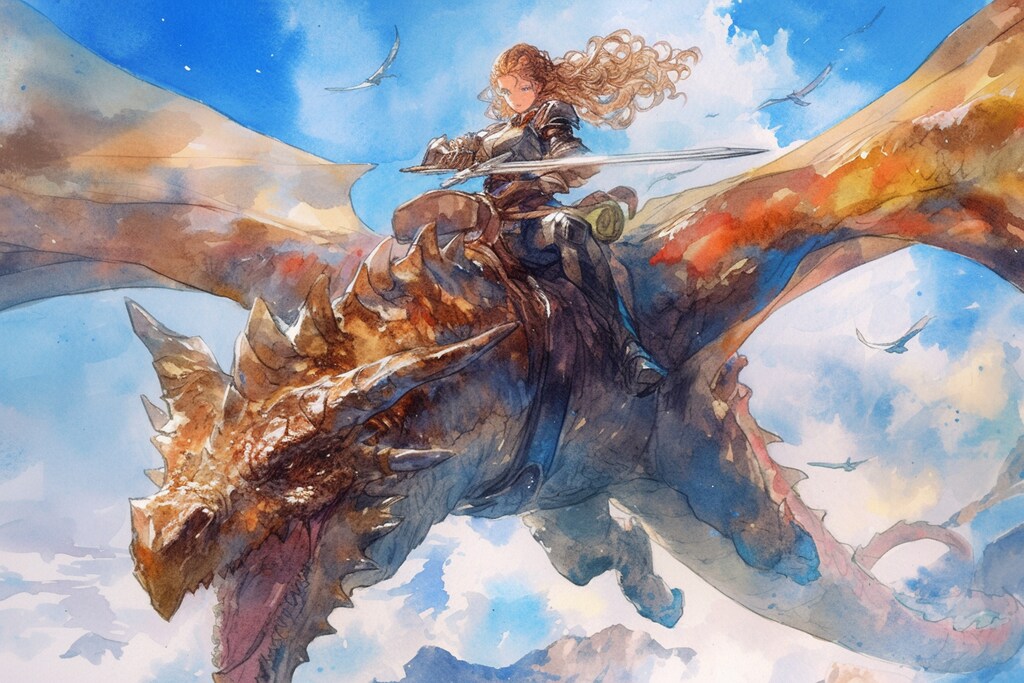 ドラゴンと少女（竜騎士）125