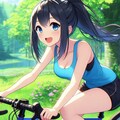 少女と自転車 7枚目