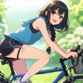 少女と自転車 4枚目