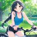 少女と自転車 5枚目