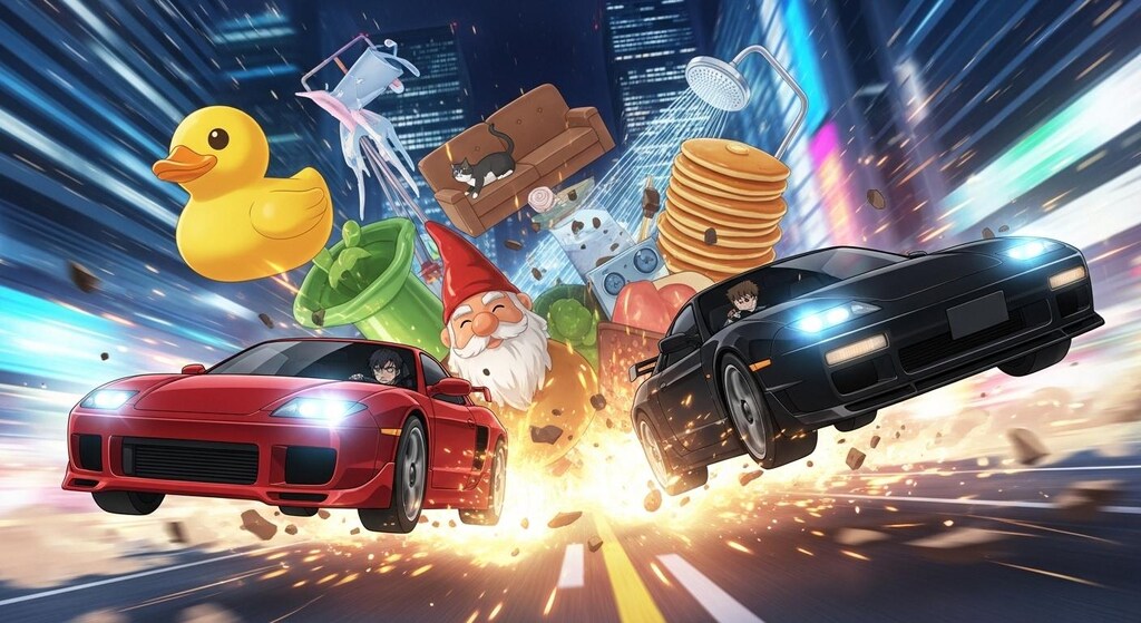 カーチェイスシーンを囲んでみた