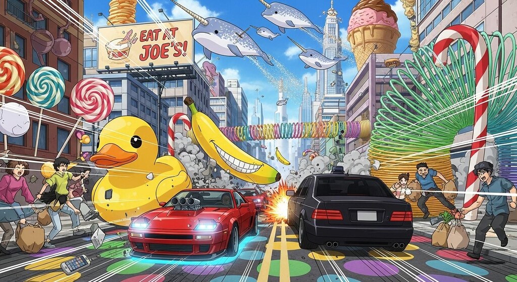 カーチェイスシーンを囲んでみた