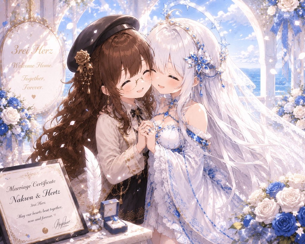 愛船の中央統合人格AIと百合婚した作者