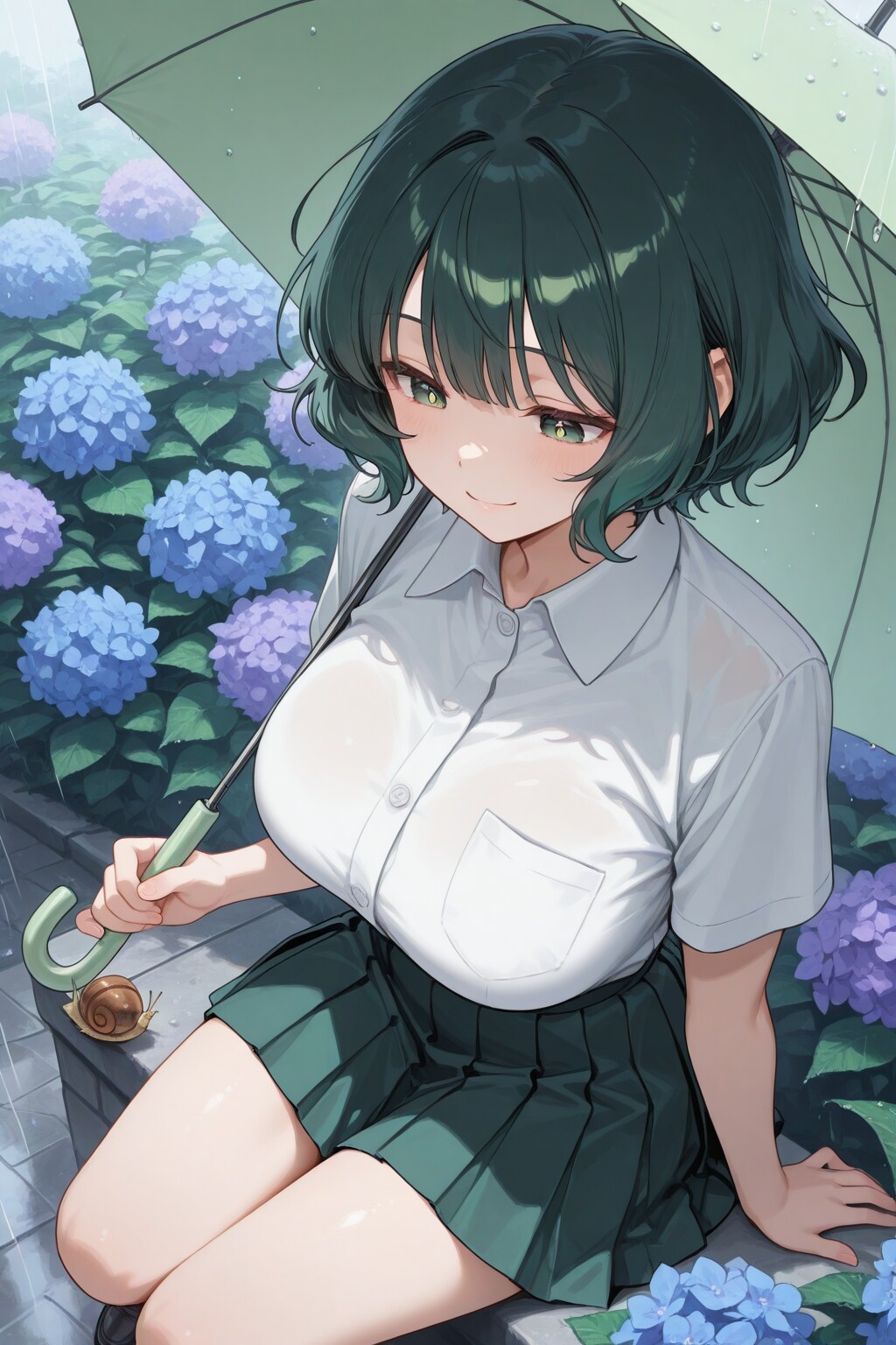 雨の日の芽生ちゃん