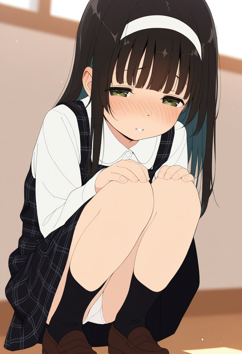 ヘアバンドちゃんのパンチラ