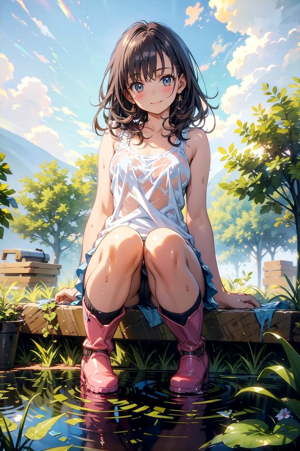 雨上がりの女の子