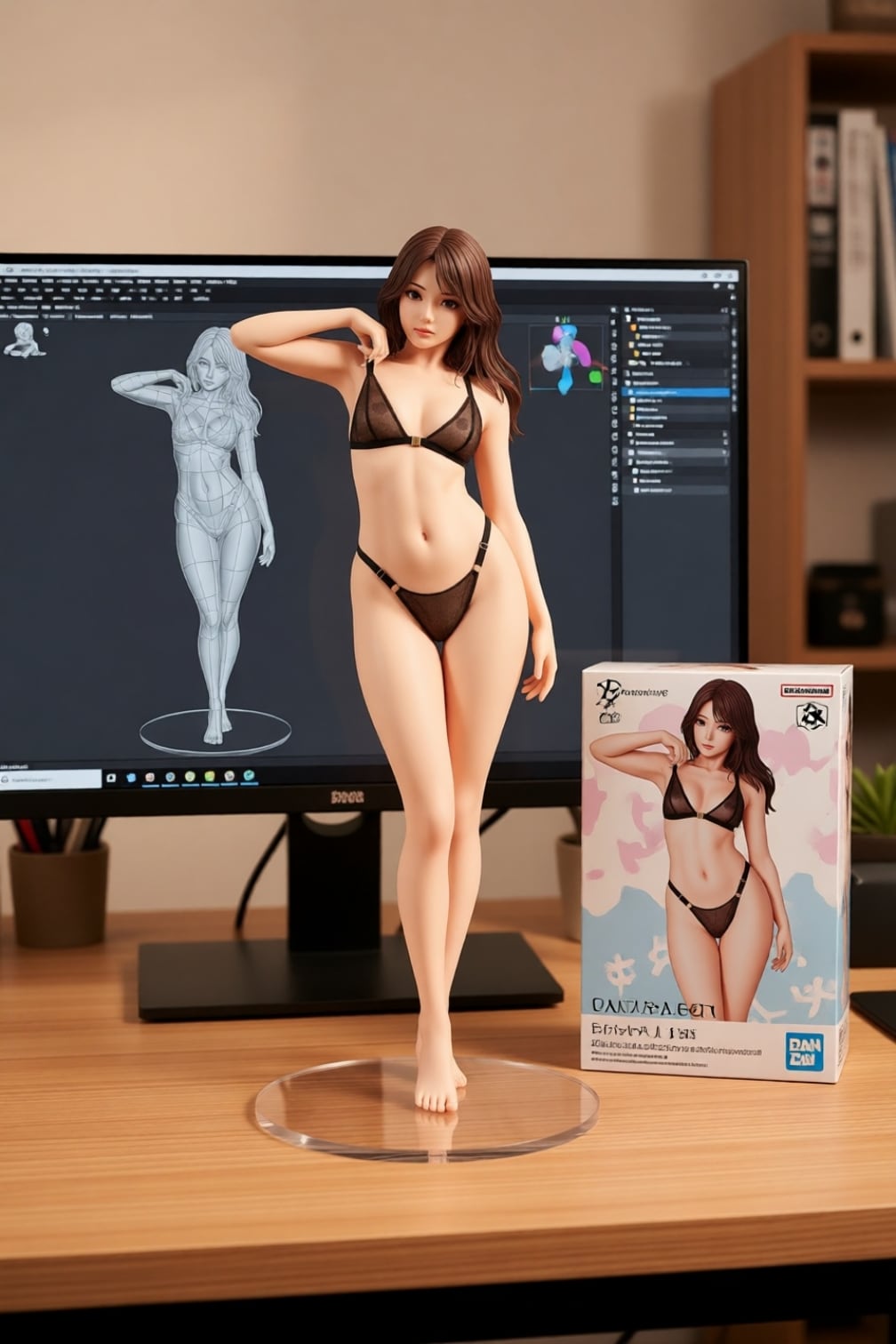 透け乳首フィギュア