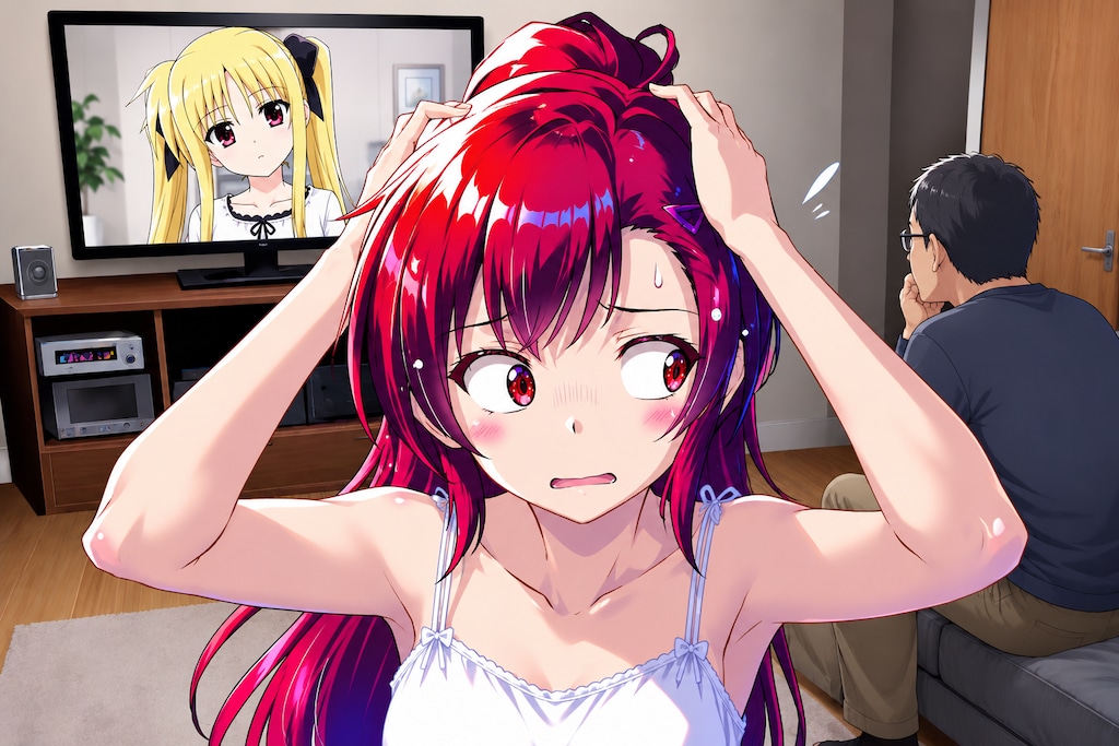 上からアニメ撮っちまったよ