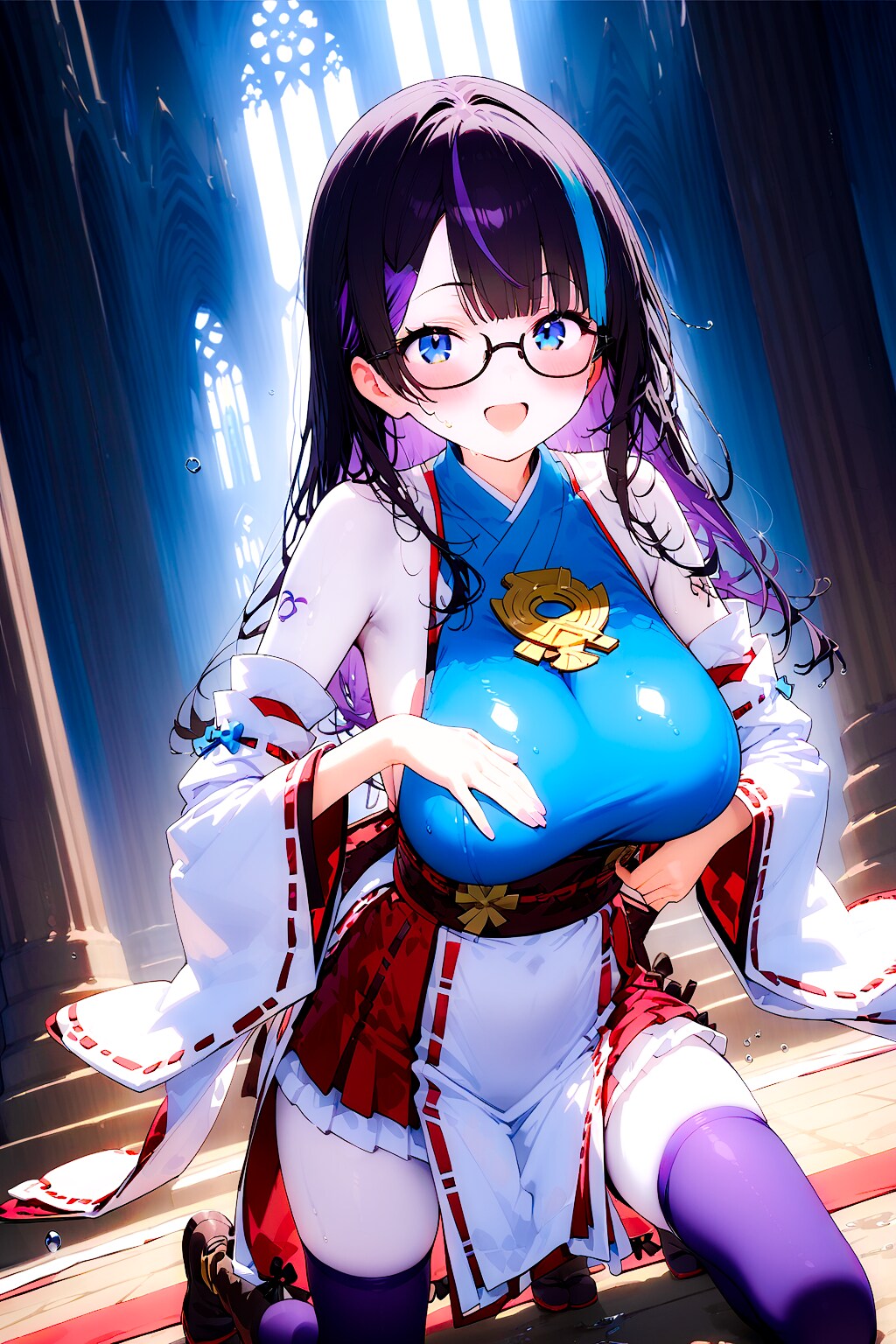 ぴっちりギャル巫女メガネちゃん！