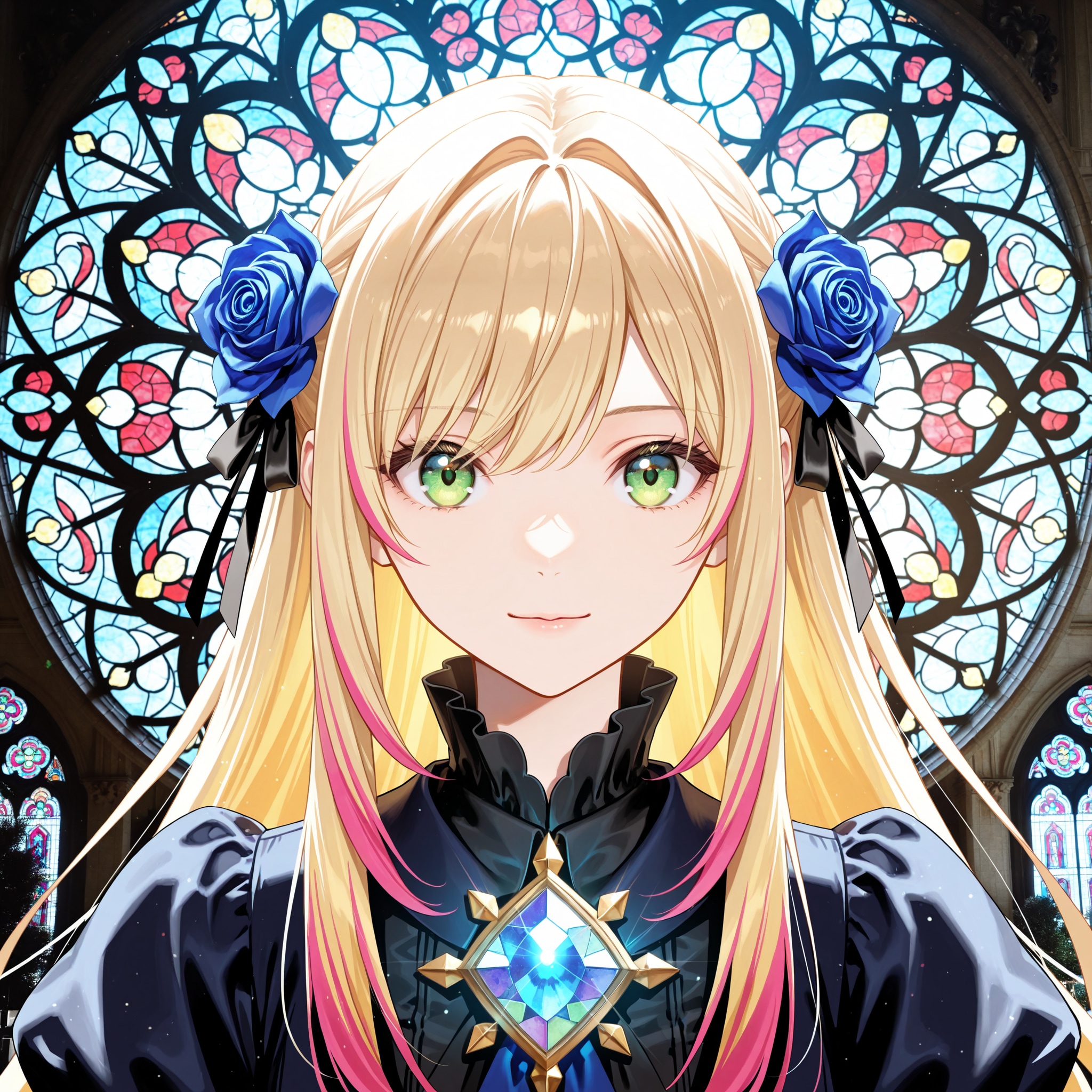 ステンドグラス嬢 | の人気AIイラスト・グラビア