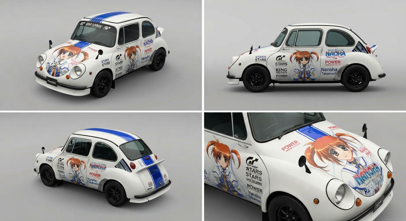高町なのは痛車スバル360 | の人気AIイラスト・グラビア