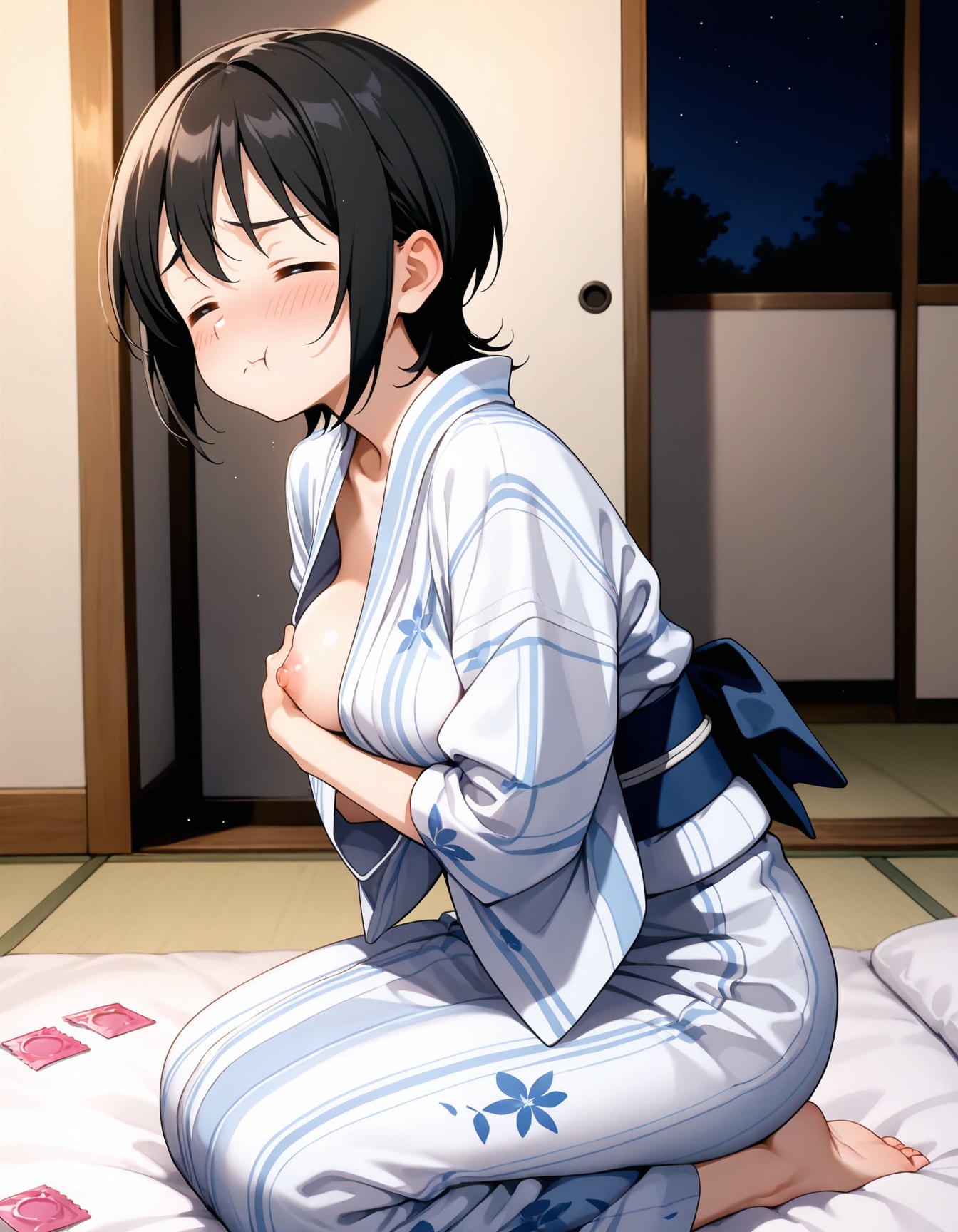 も〜今日は出来ないって言ったのに、なんで持ってきてるのー