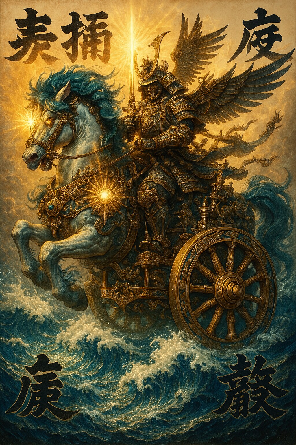 One who conquers the surging waves shall rule the heavens
