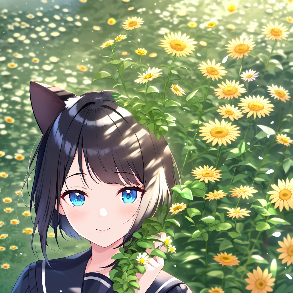 2月の誕生月の花「マーガレット」 | の人気AIイラスト・グラビア