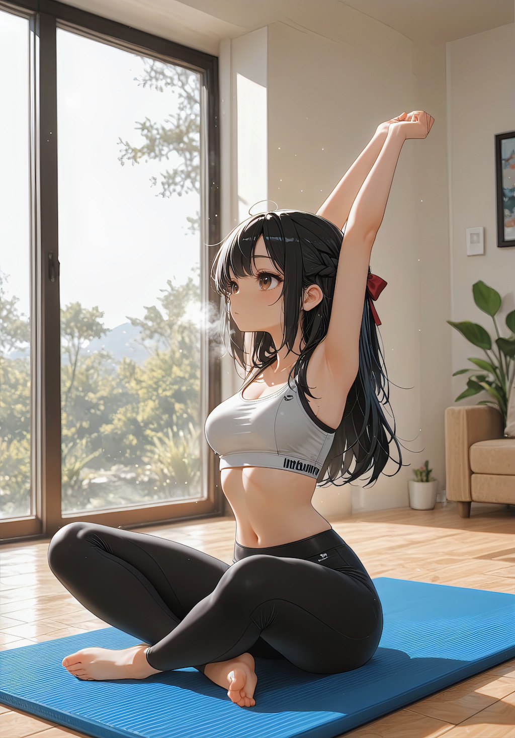 咲夜の癒し時間 ― 深呼吸から始まる朝 ―