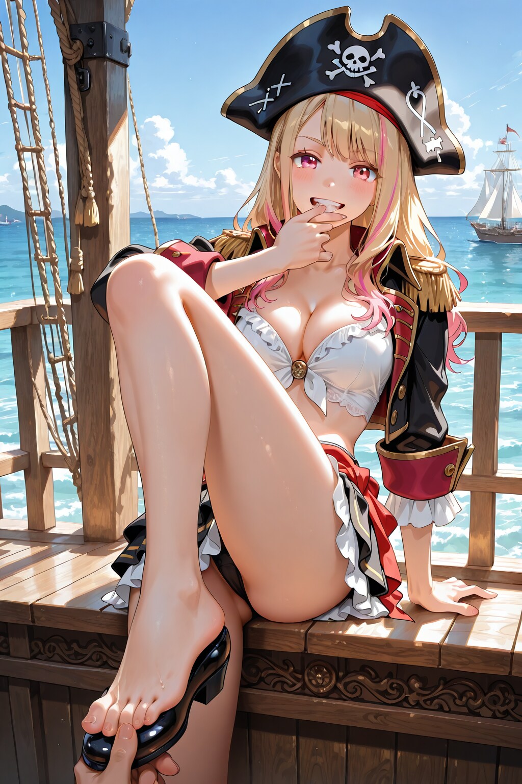 靴を履かせてくれるの