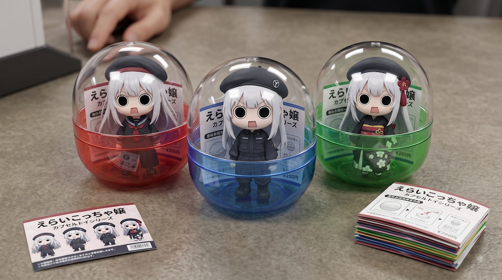 カプセルトイシリーズえらいこっちゃ嬢