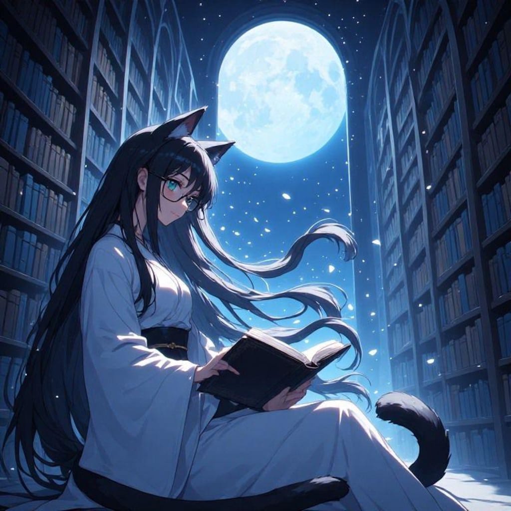 黒髪メガネ ネコ獣人化