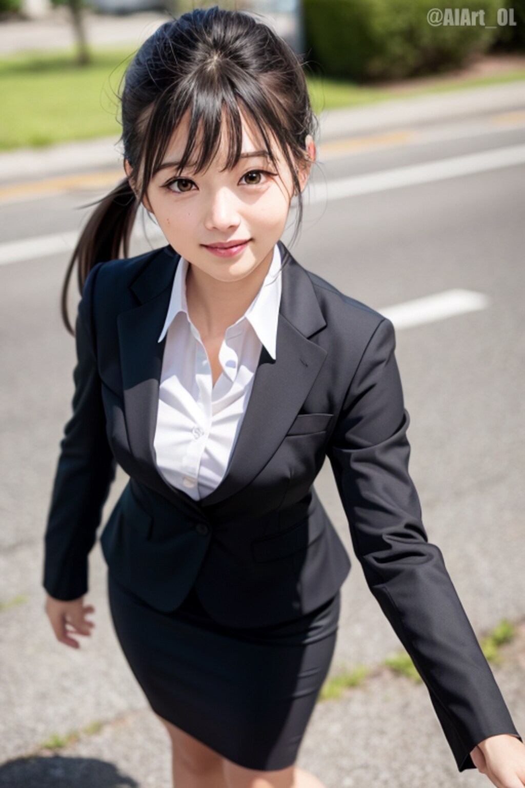 リクルートスーツのOLさん１